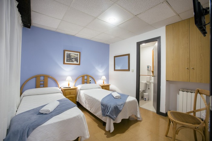 Book double occupancy accommodation with full bathroom facilities